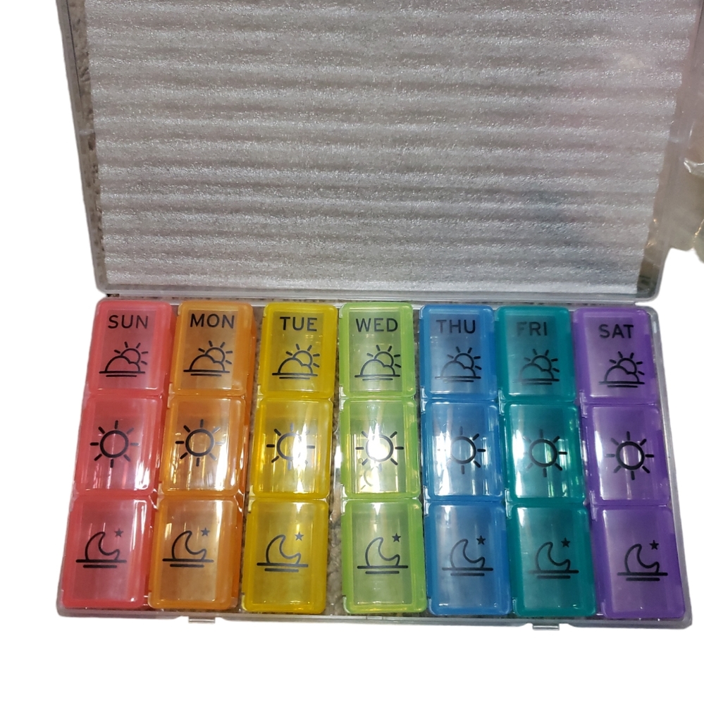 Pill Box Daily pill organizer sorting trays